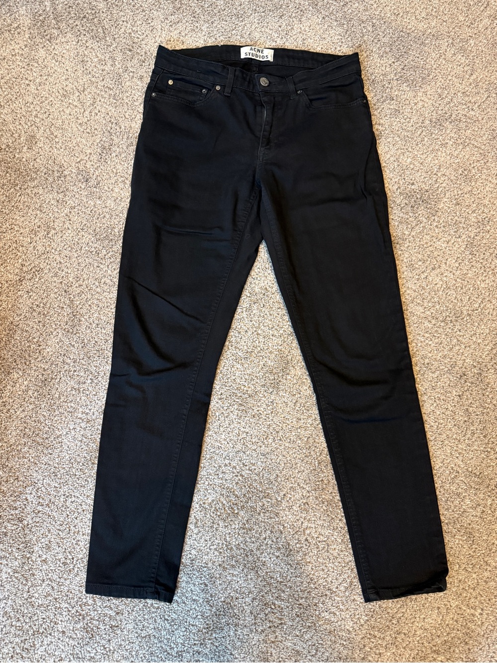 Acne Black Skinny Jeans for Women size 27